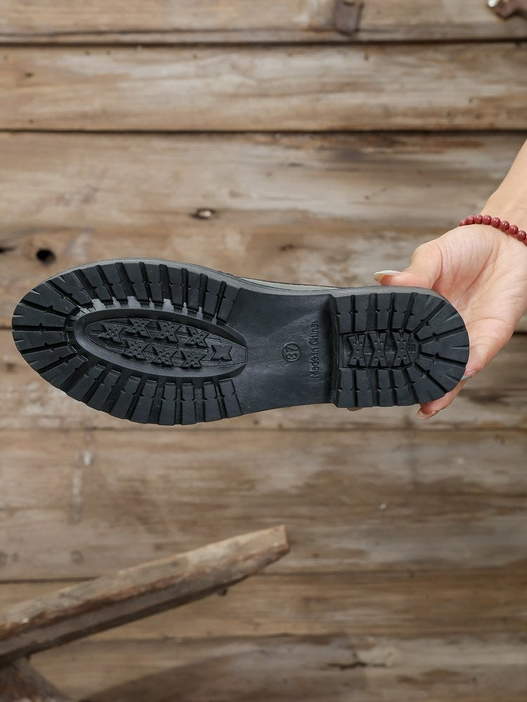 Mocassins Rétro Léopard Korean Style – Chic Vintage & Hauteur