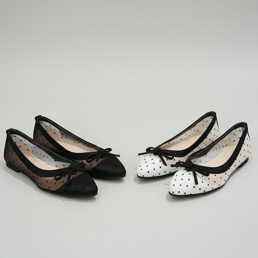 Ballerines Fairy Mesh à Pois – Confort