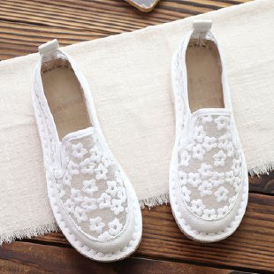Chaussures Dentelle Florale Style Féerique – Romantisme &