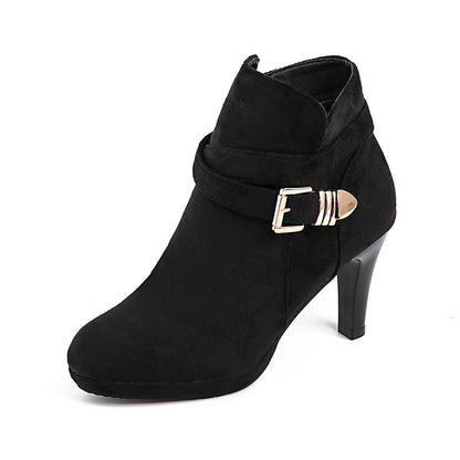 Bottines femme à talon fin grande taille – Élégance, maintien