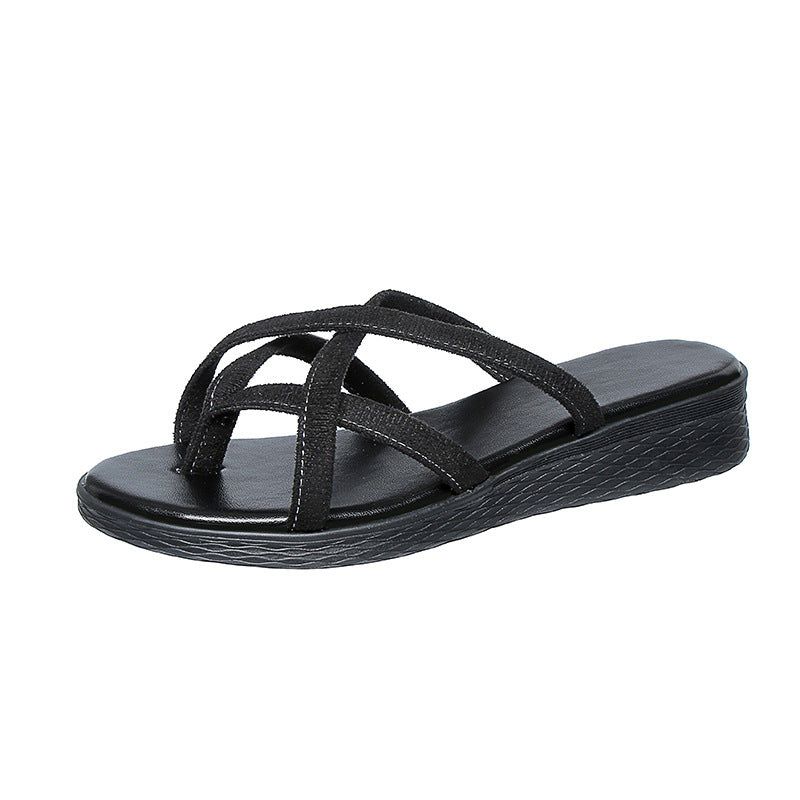 Sandales Minimalistes à Brides Croisées – Légèreté et Chic