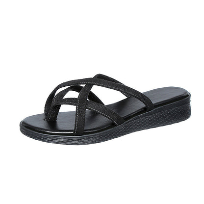 Sandales Minimalistes à Brides Croisées – Légèreté et Chic
