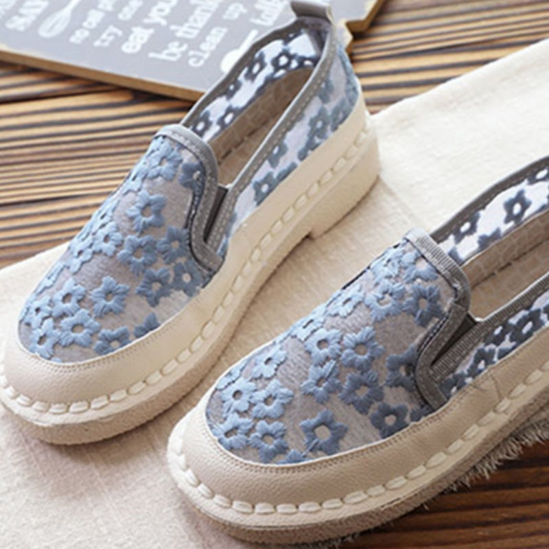 Chaussures Dentelle Florale Style Féerique – Romantisme &
