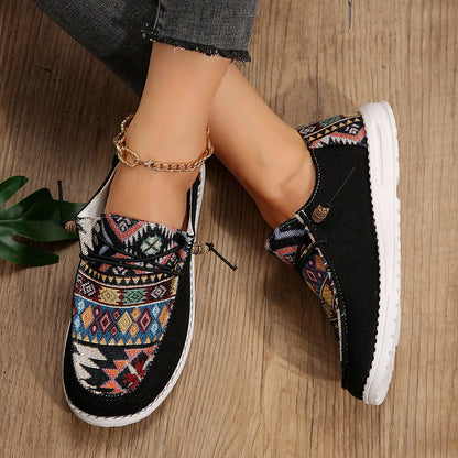 Chaussures femme casual en toile