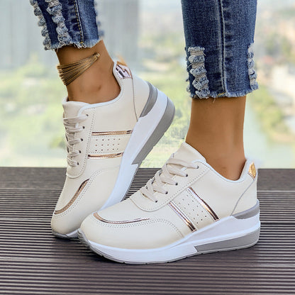 Baskets Femme Urban Chic à Semelle Épaisse