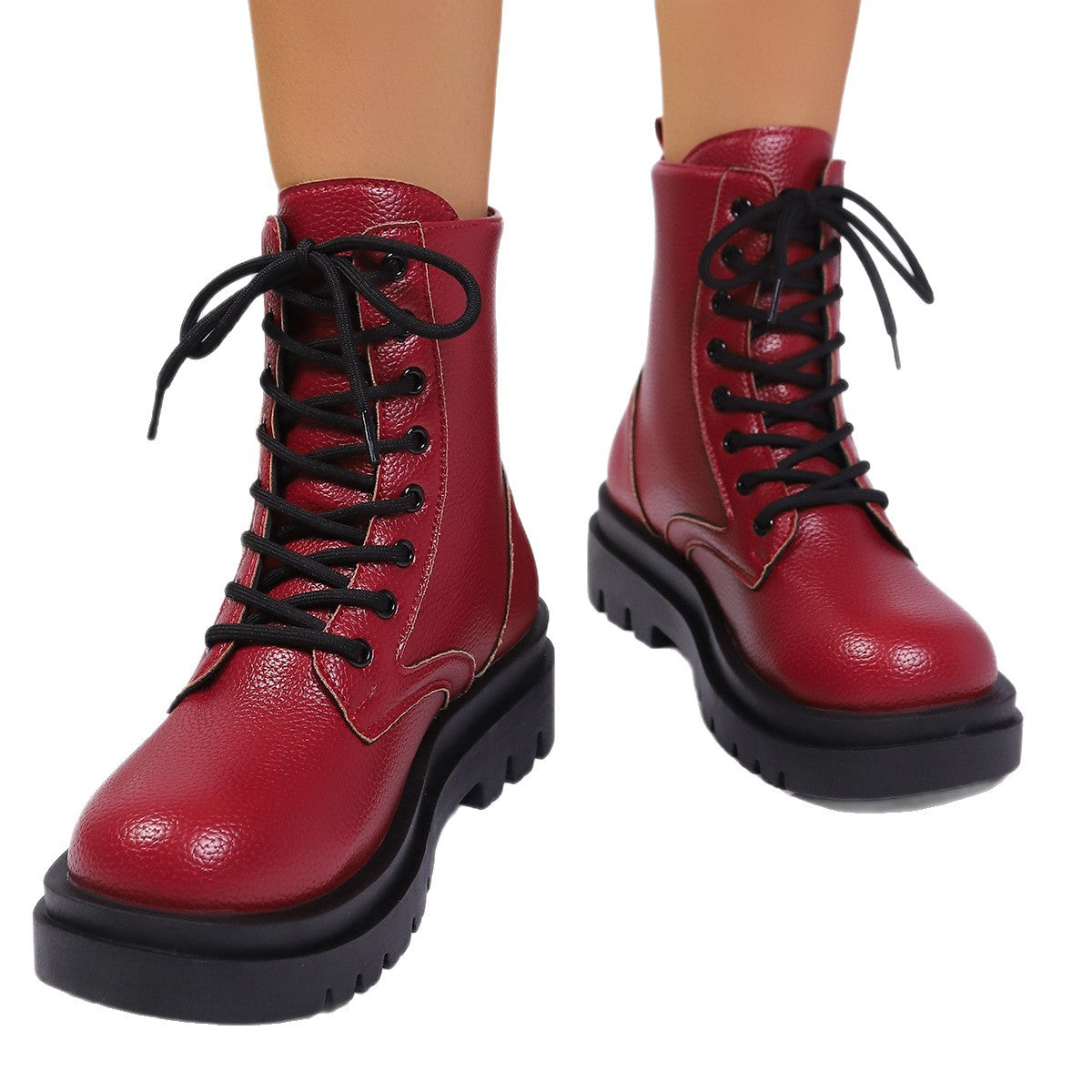 Bottines à Lacets Style Ranger – Confort Urbain & Semelle