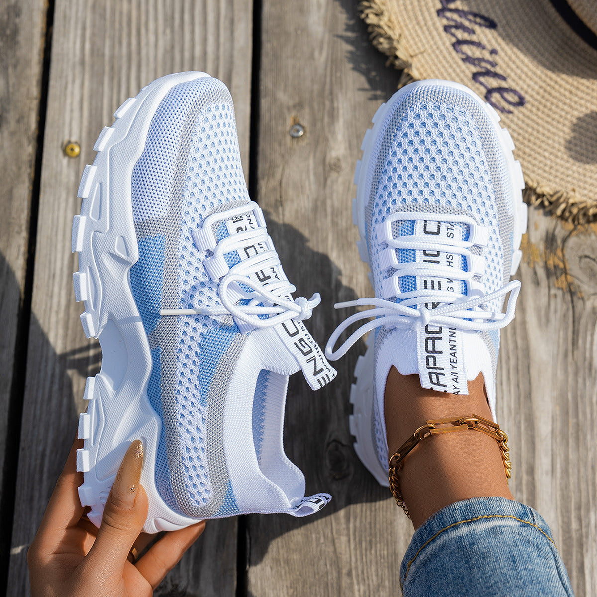 Baskets femme Flyknit respirantes