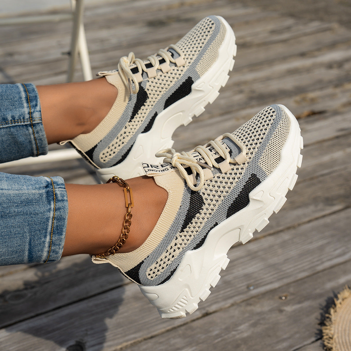 Baskets femme Flyknit respirantes