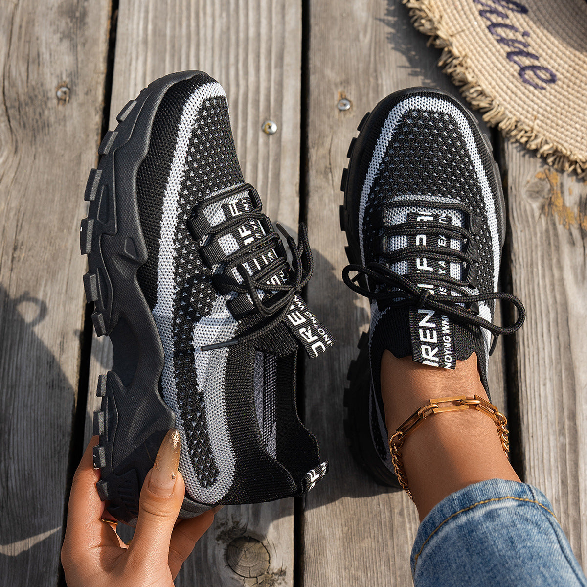 Baskets femme Flyknit respirantes