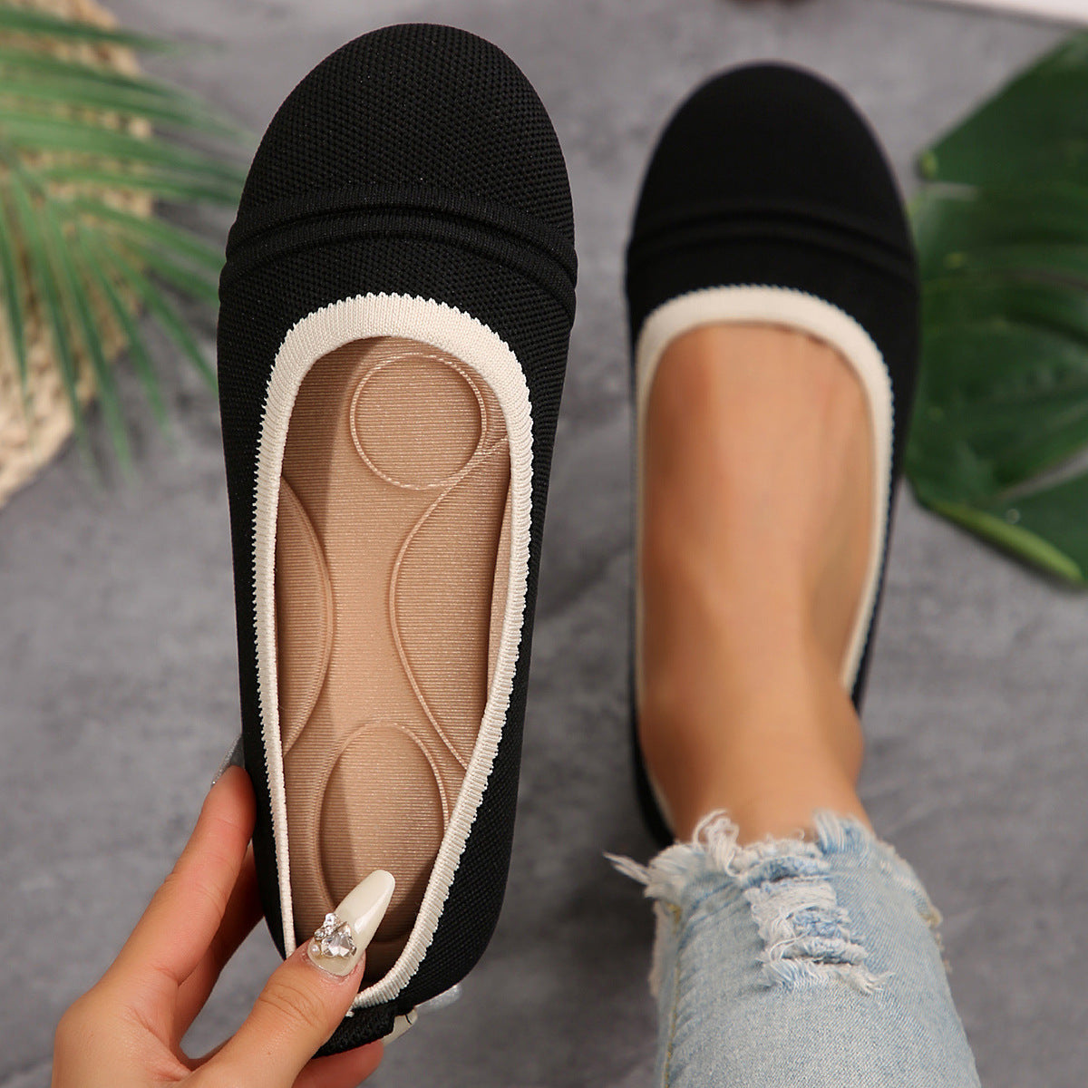 Ballerine Flyknit — Noir